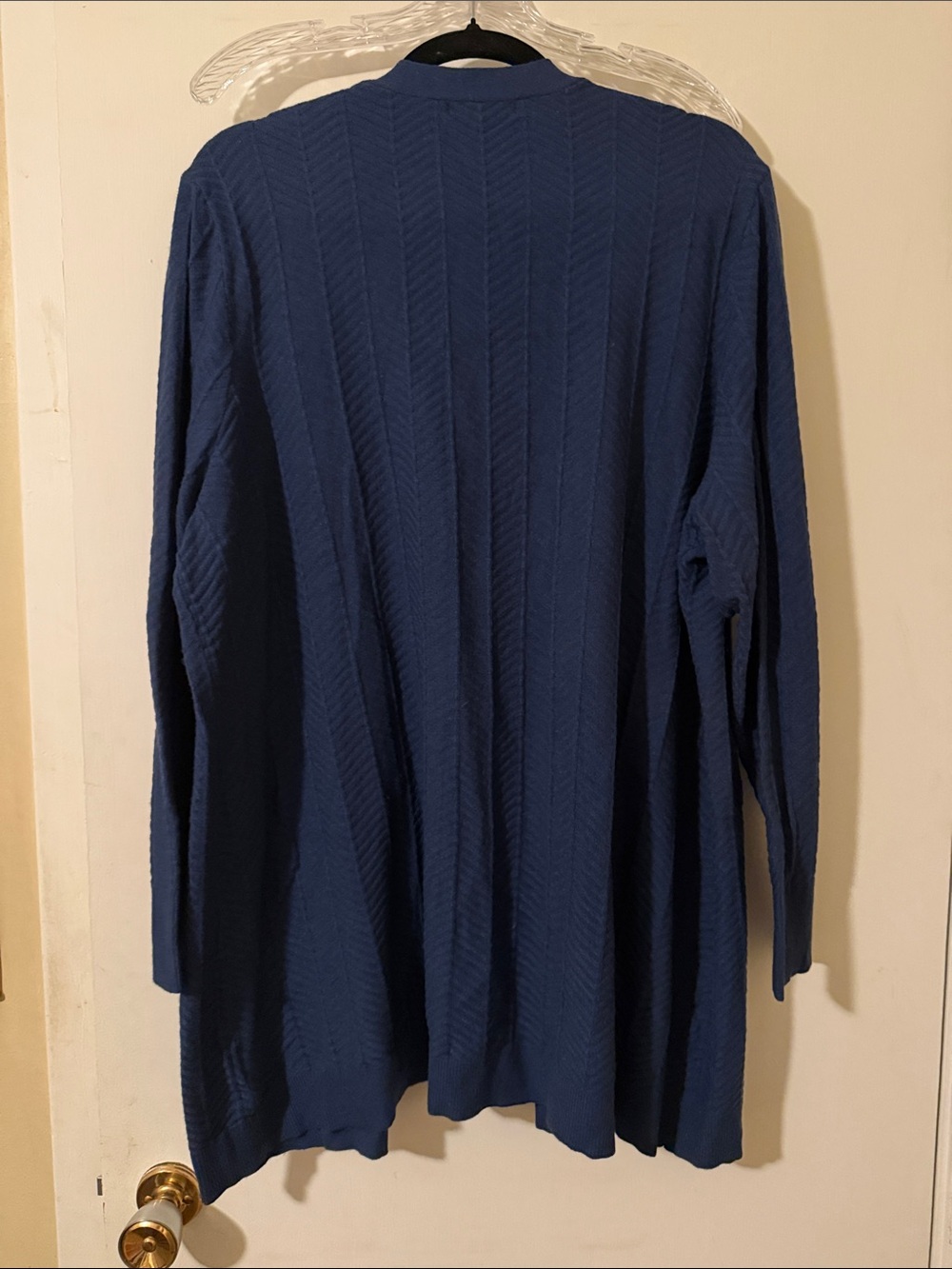 Love & Liberty Navy Open-Front Cardigan Sweater - Picture 3 of 4